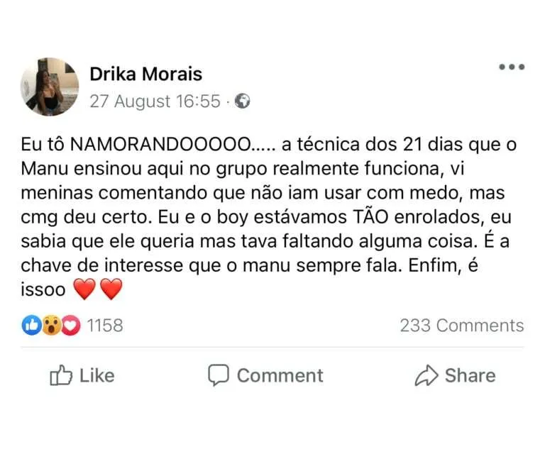 Encante os Homens Comentario 1