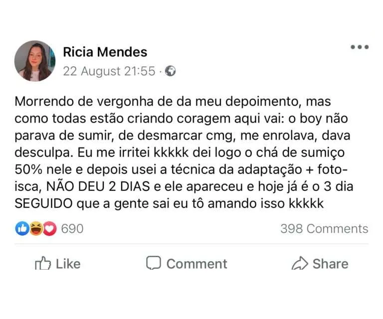 Encante os Homens Comentario 2